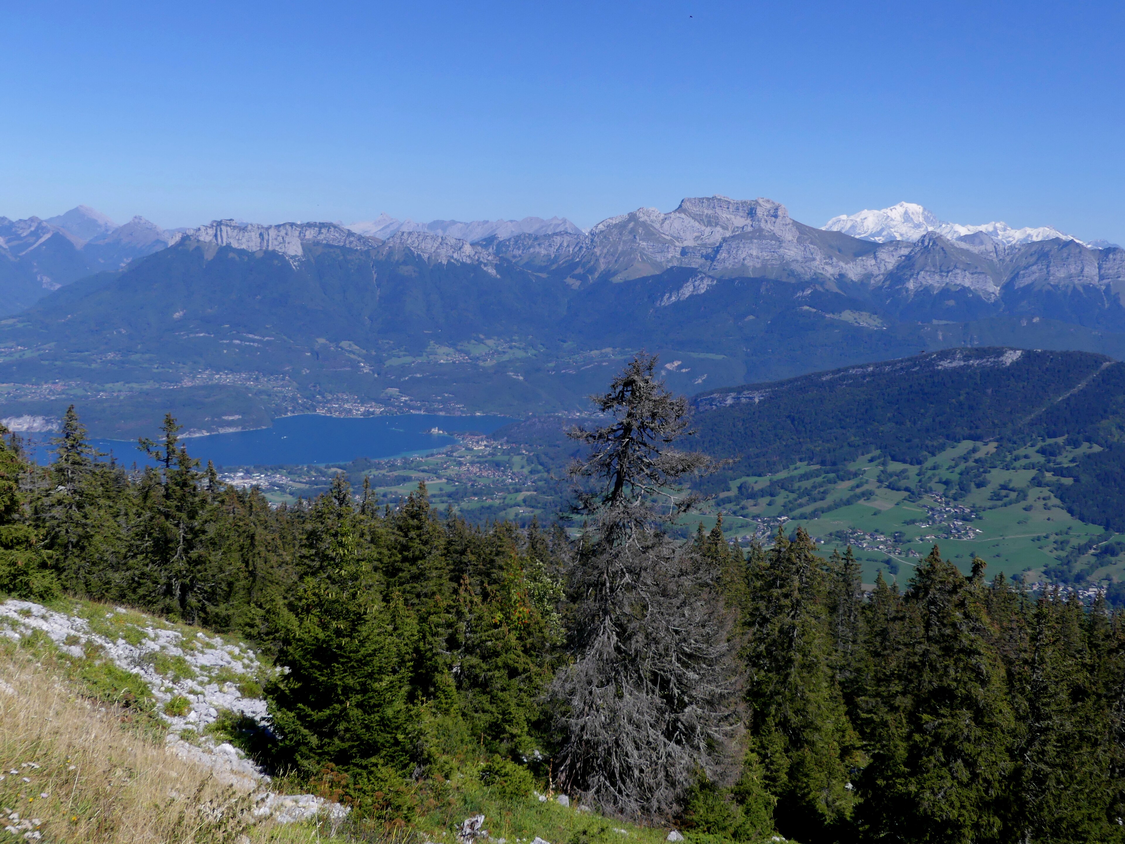Le lac d'Annecy et les montagnes
